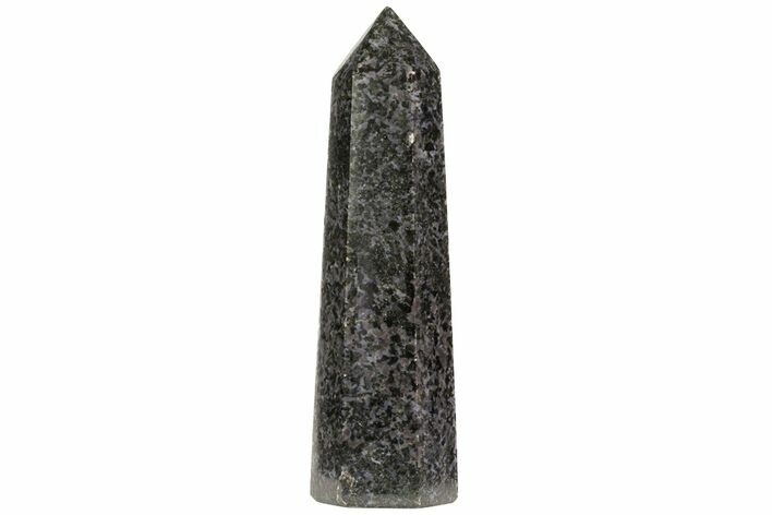 Polished, Indigo Gabbro Obelisk - Madagascar #74361